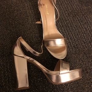 Gold heels